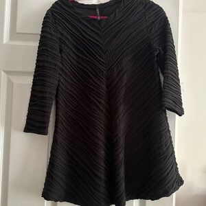 Connie K black tunic type blouse in size small. Excellent condition